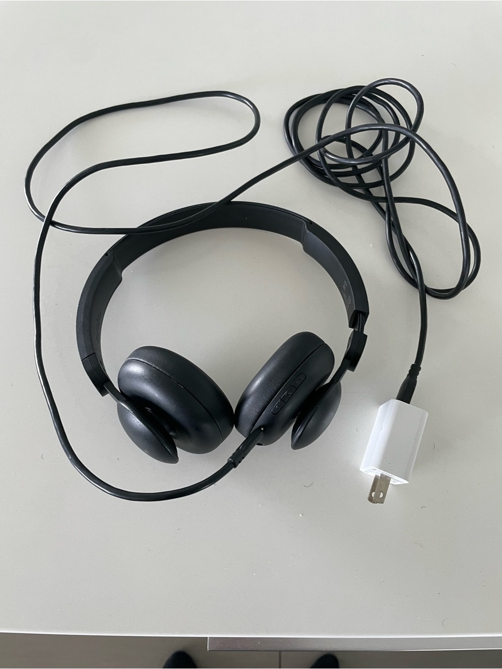 Wired Black On-Ear Headphones with Built-In Controls